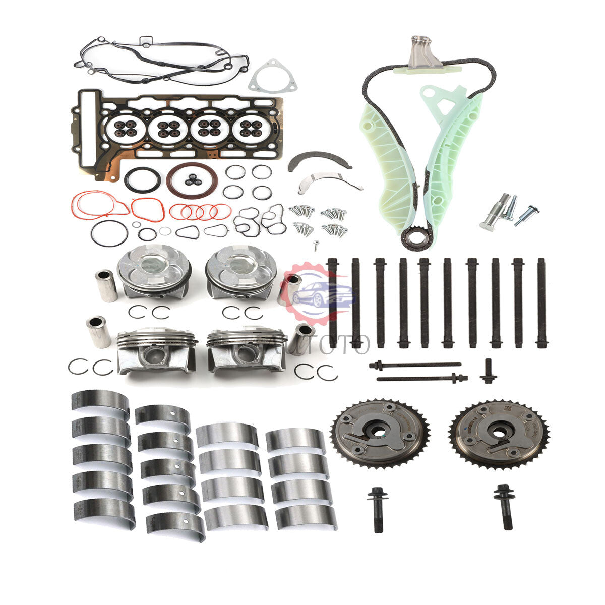 N13 N18 Engine Overhaul Kit - Head Bolts Bearings PISTON RING for MINI COOPER