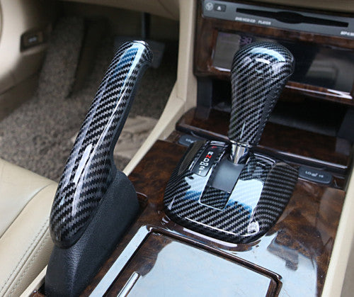 for Honda Accord 2008-2012 Carbon Fiber Pattern Console Gear Shift Panel Trims