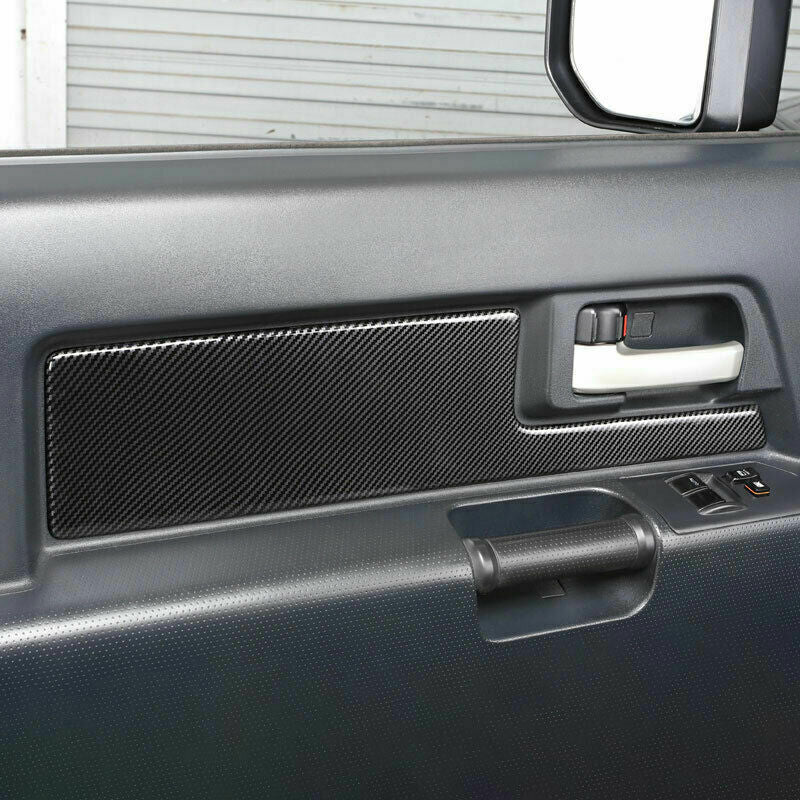 for Toyota FJ Cruiser 2006-2021 Carbon Fiber Inner Door Bowl Molding Cover Trim
