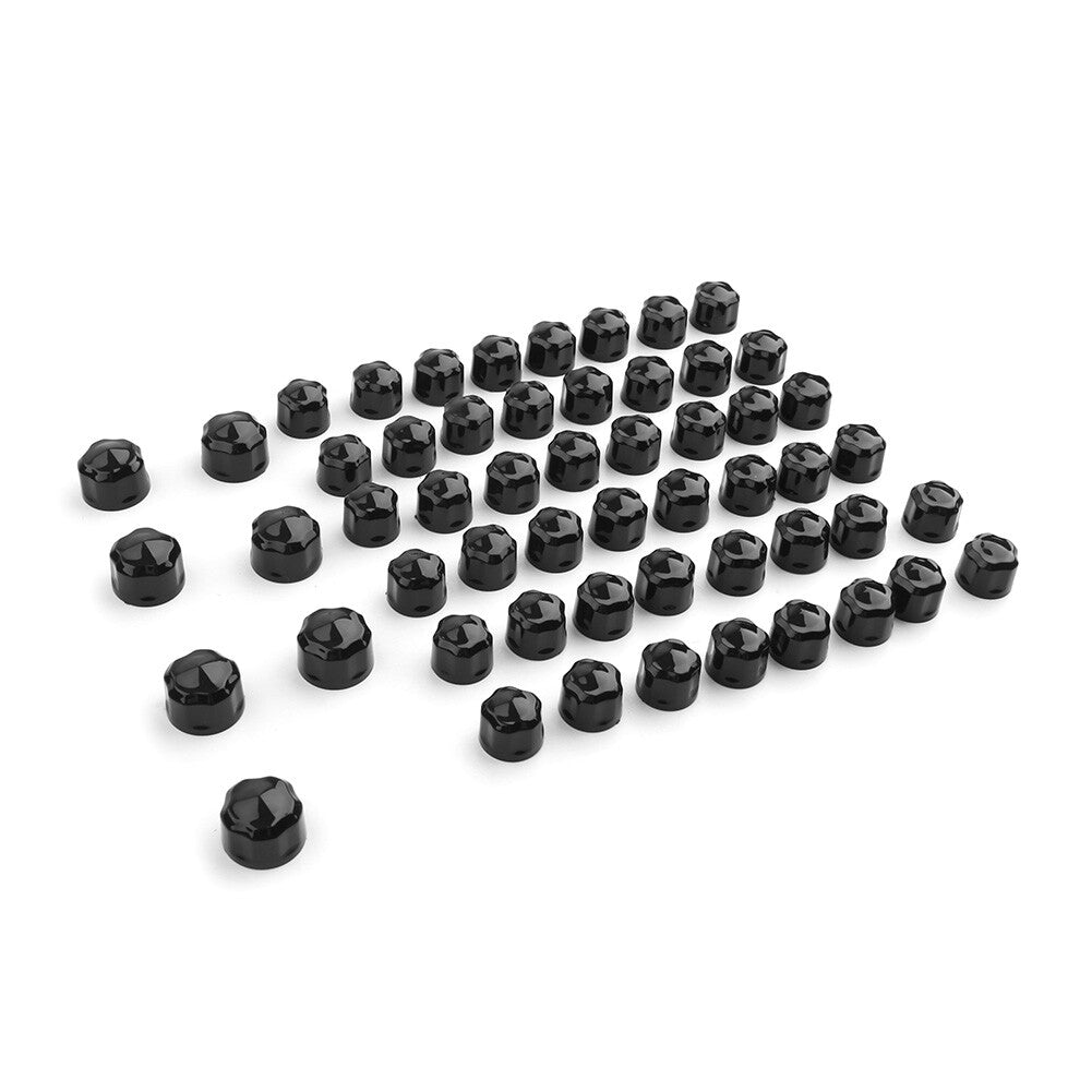 for Harley Road King Electra Glide 99-16 FLHX FLHTK Black Engine Bolt Cap Set