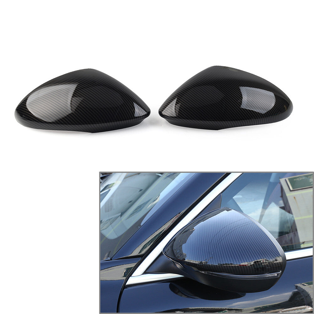 Side Rearview Mirror Caps Cover Fit for Alfa Romeo for Stelvio 2017-2022 Carbon Fiber
