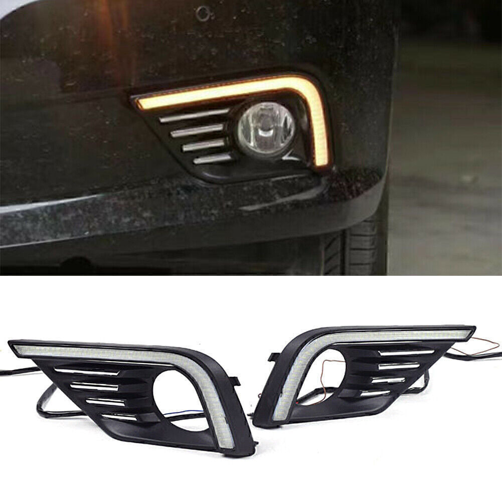 LED DRL Daytime Running Light Fog Day Lamp W/ Turn for Nissan Altima 2016-17