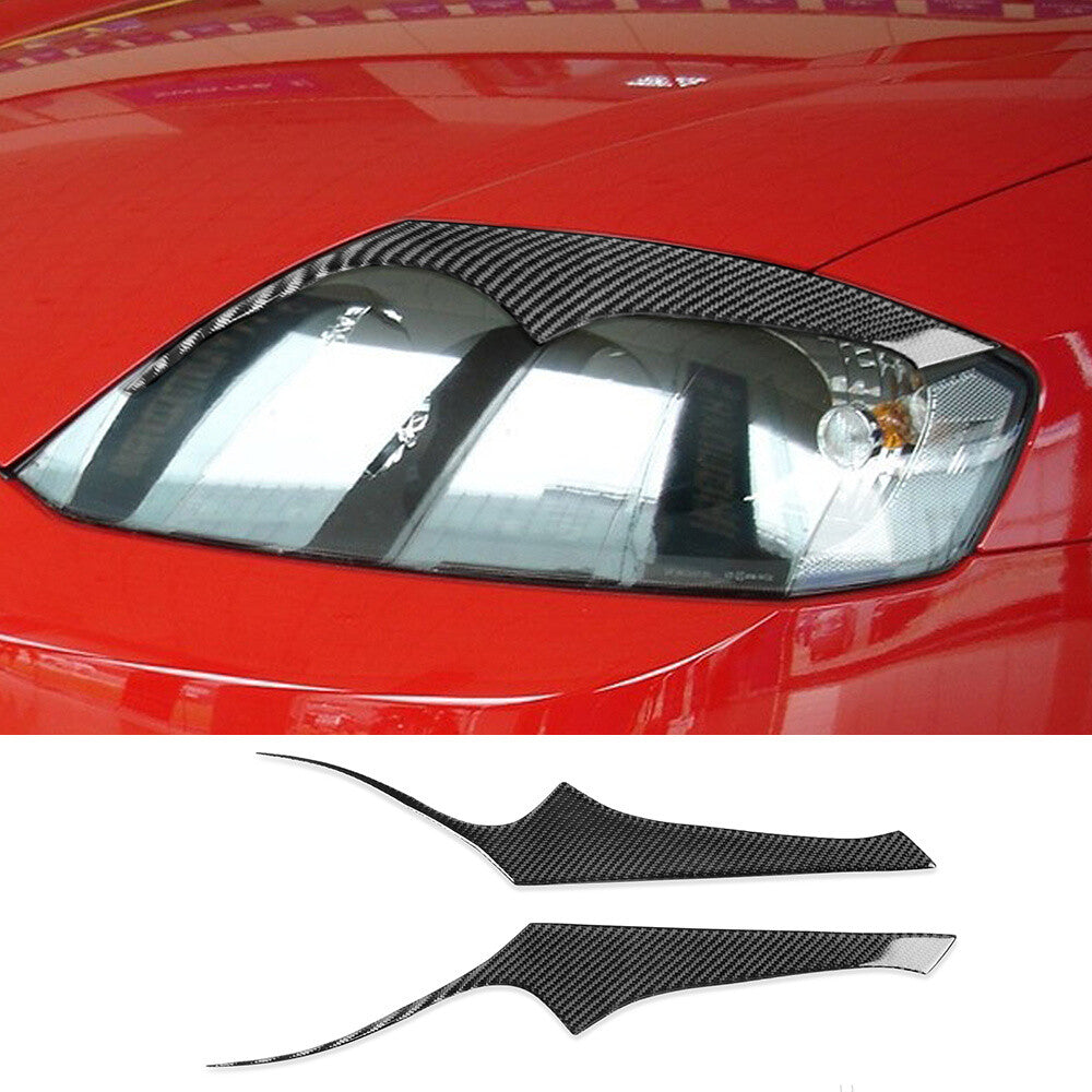 Carbon Fiber Headlight Eyelids Eyebrow Cover for Hyundai Tiburon Coupe 2003-2006