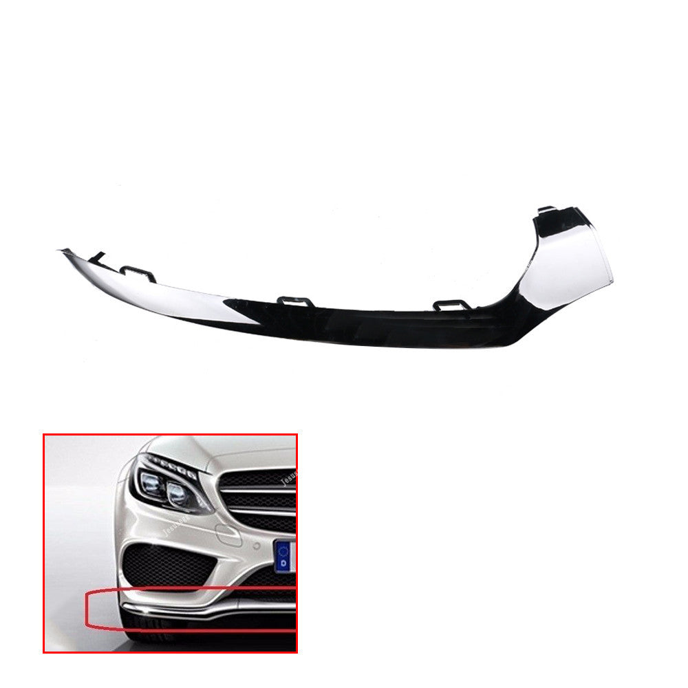 RH Front Bumper Chrome Trim Molding for Mercedes W205 C300 C350 C200 2014-2017