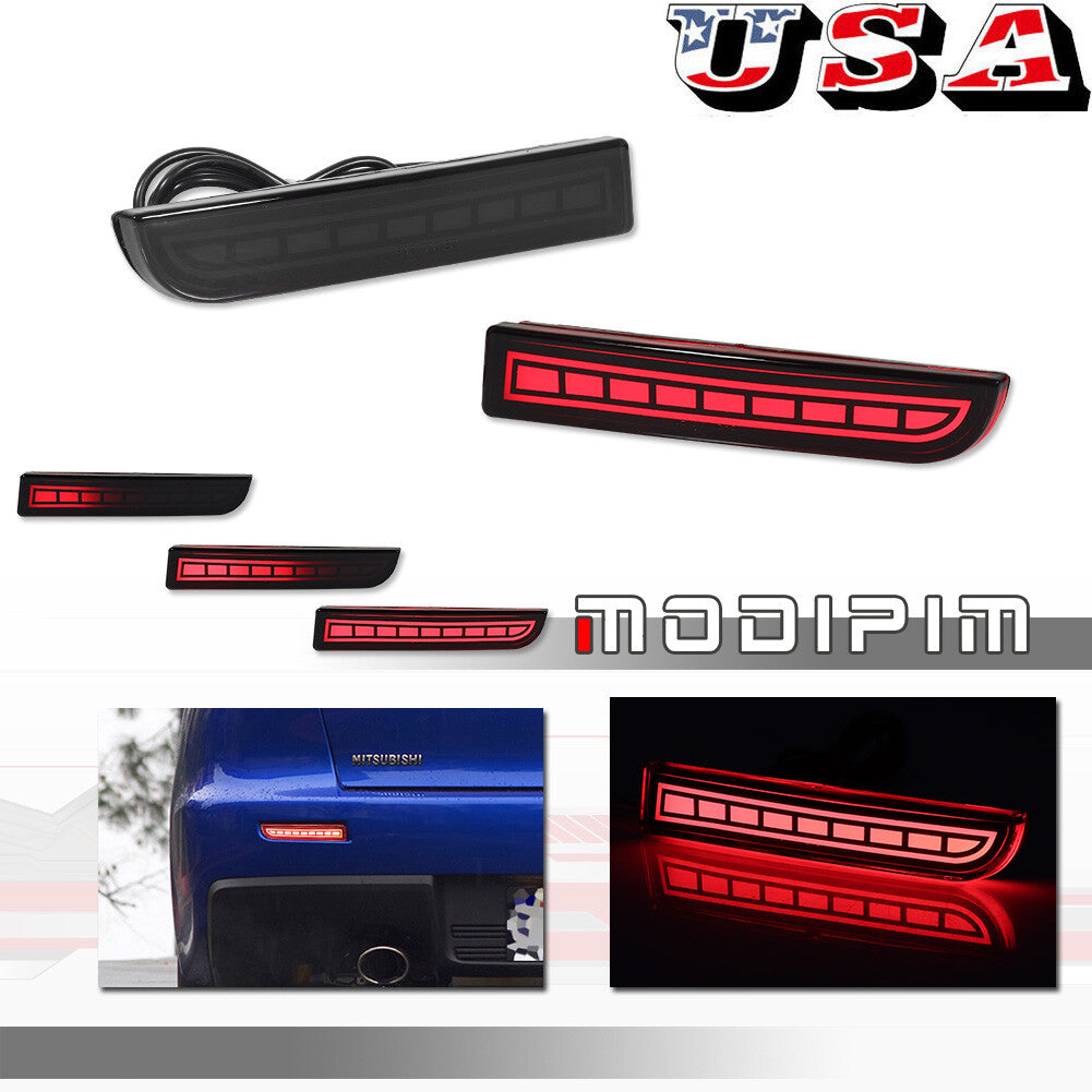 The taillight brake indicator is applicable to 08-17 for Mitsubishi Lancer Evo X 11-12 Outlander.