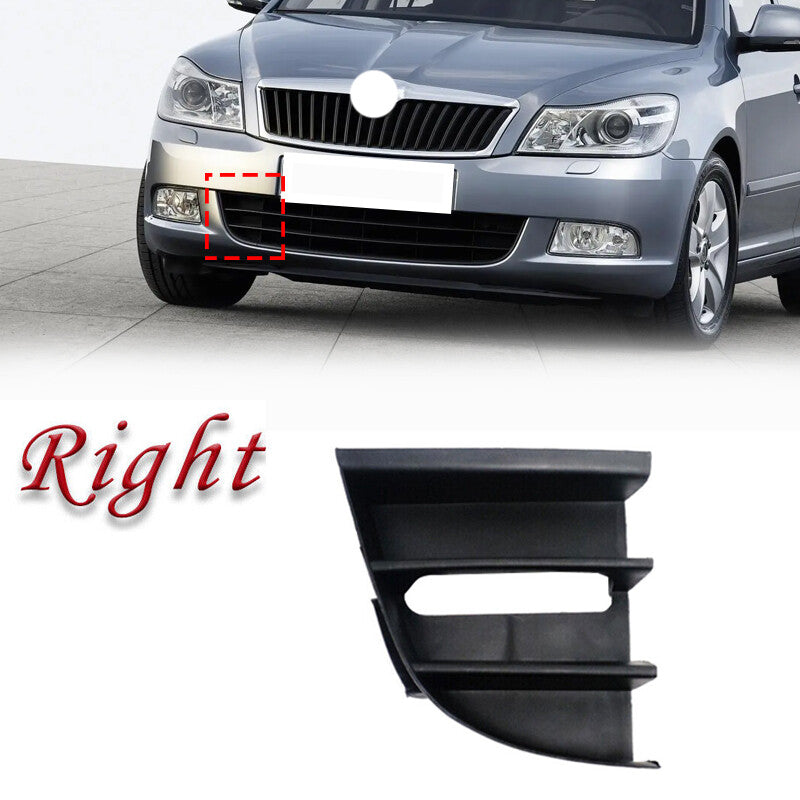 Right Front bumper lower grill O/S Black for Skoda Octavia (1z) 2010-2013