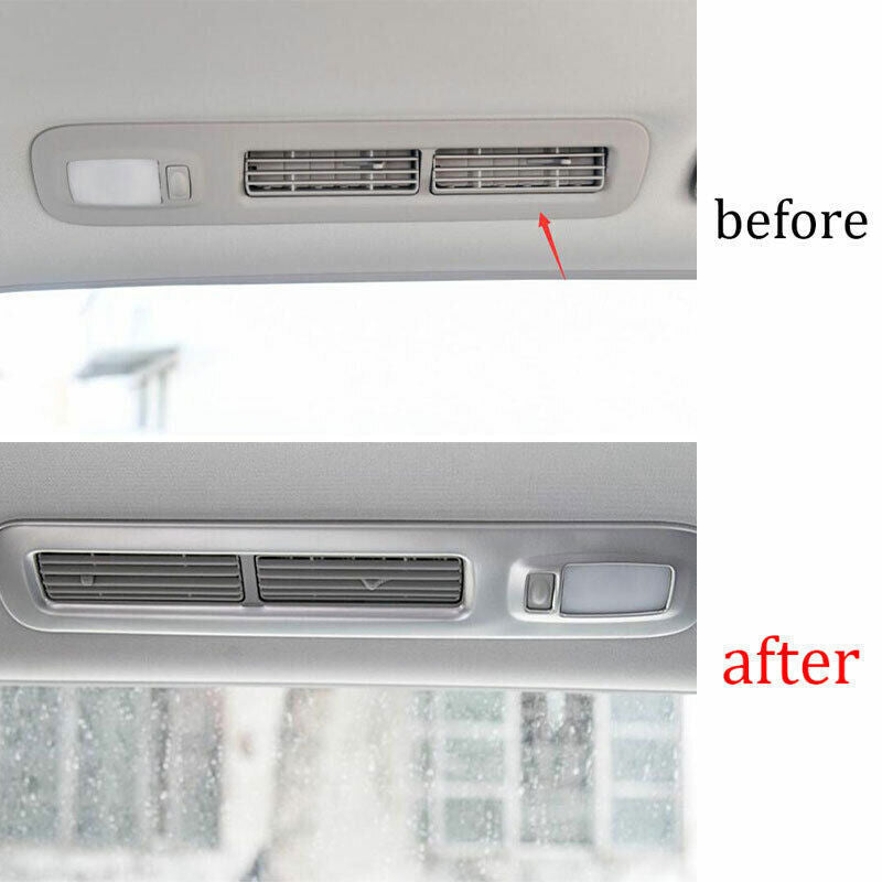 Rear Air Outlet Vent Frame Trim 4PCS for Nissan Armada Y62 2017-20 Matte Silver