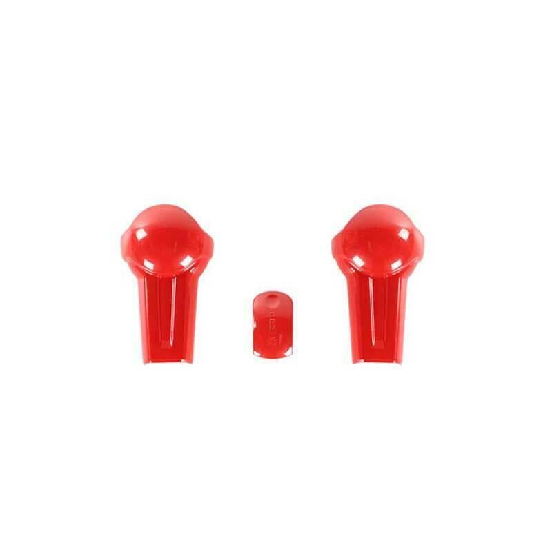 Fit for Ford for Mustang 2015-2022 Paint Red Gear Shift Knob Shifter Lever Trim 3PCS