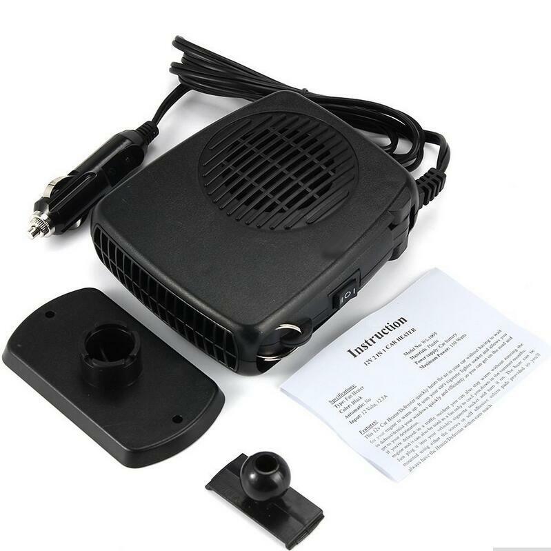 Car 2 in 1 Fan Dryer Heated Windshield Defroster Parking Heater Heating Cooling
