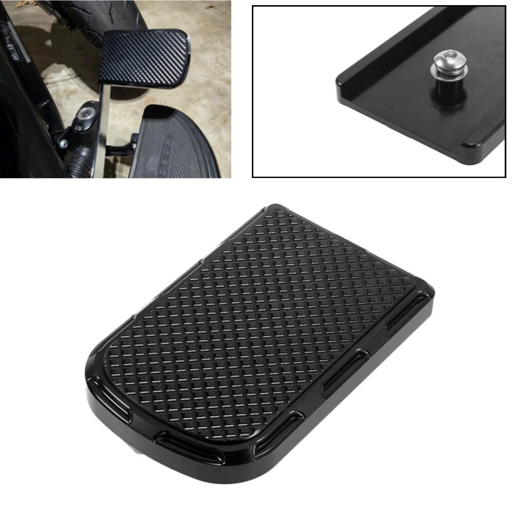 Black Large Brake Pedal Pad Cover for Harley Softail FL Touring Trike Dyna FLD
