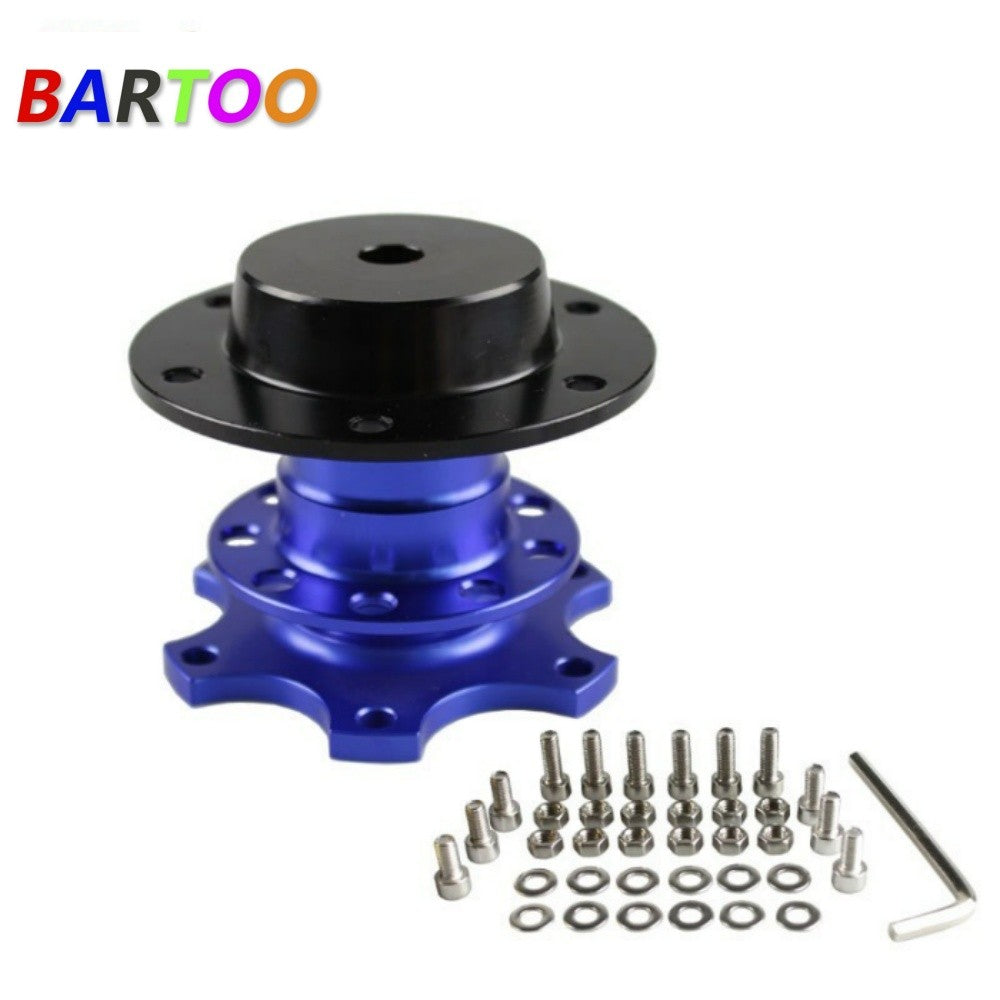 Steering Wheel Quick Release Car Aluminum6 Hole Snap off Hub Adapter Boss Kit US