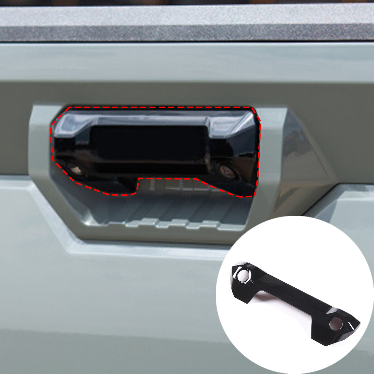 ABS carbon fiber multimedia button frame decoration for Mitsubishi ECLIPSE 2006-2011