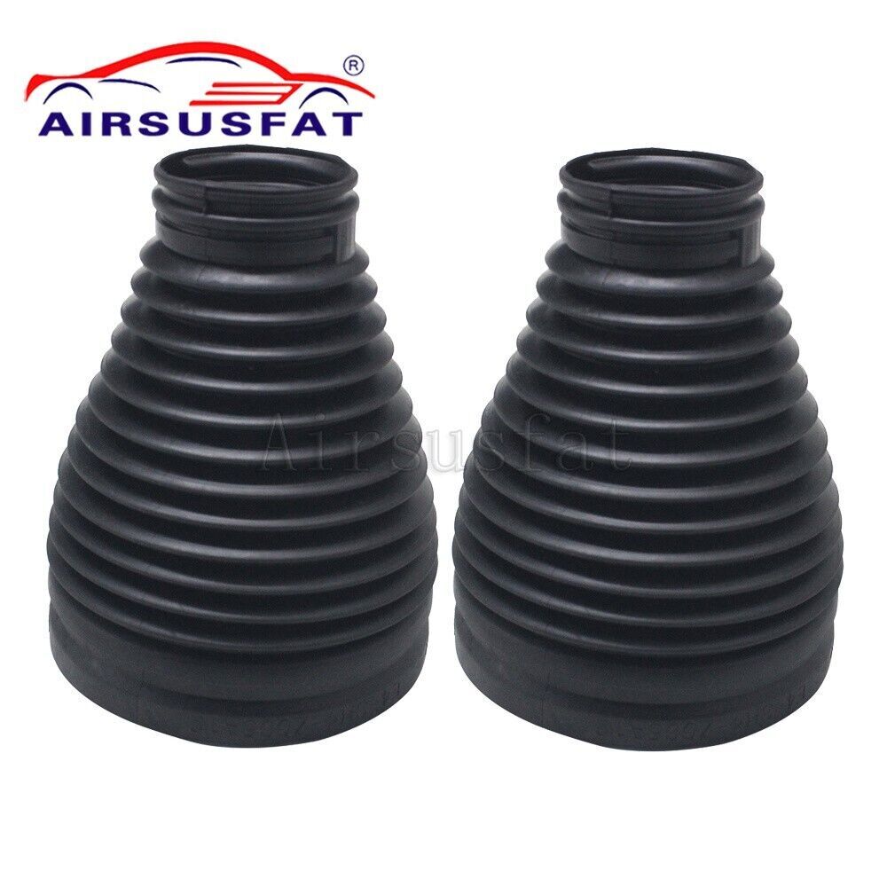 A pair of front shock absorber strut dust covers are suitable for Mercedes W253, X253, GLC300, and GLC350.