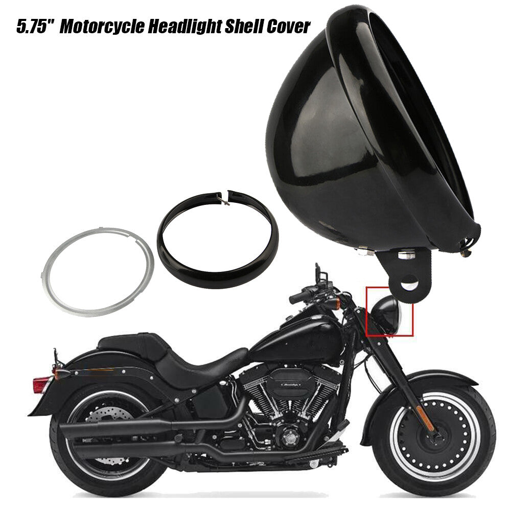 5.75-inch for Harley-Davidson motorcycle headlight housing cover bottom mounting bracket bucket