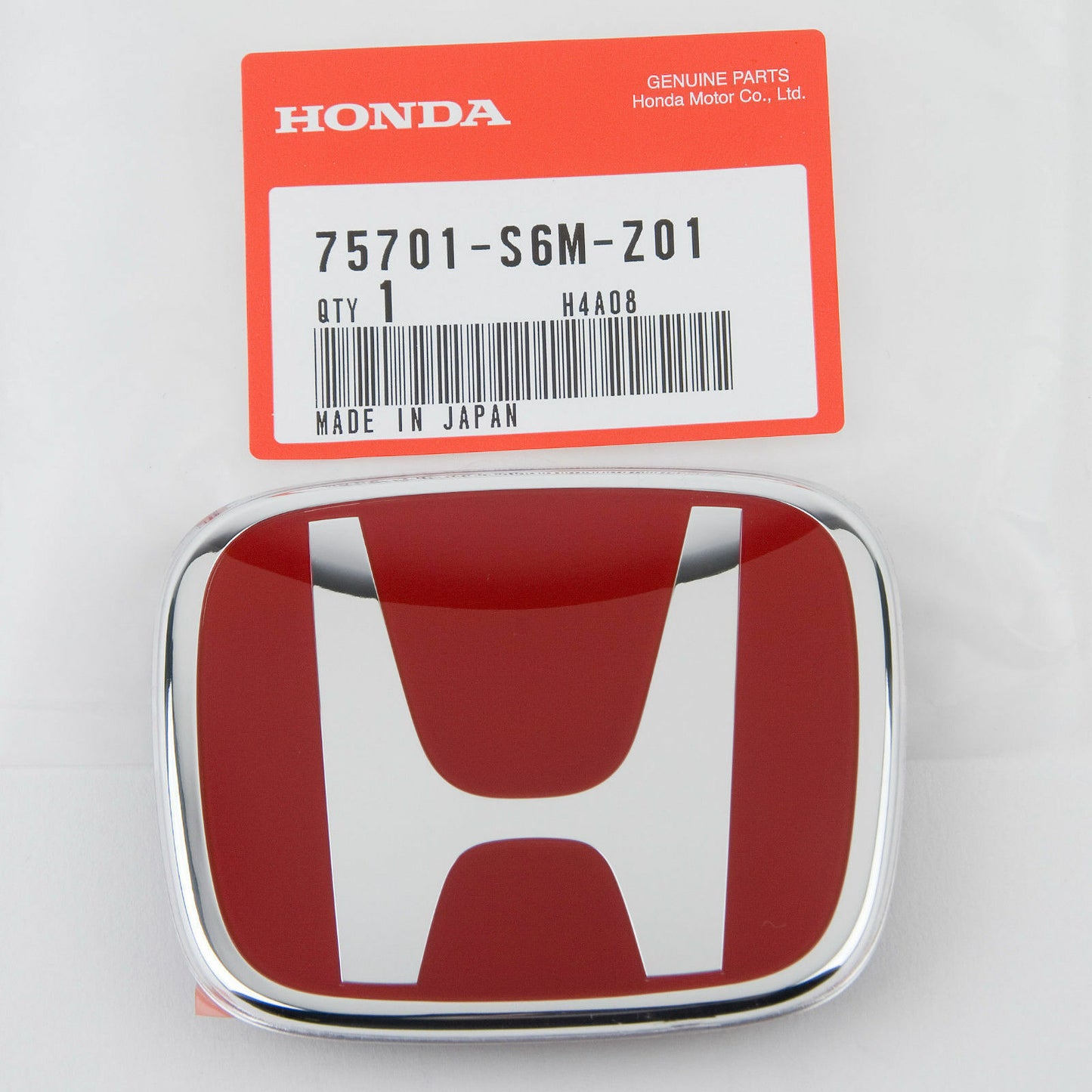 style, red back, 75701S6MZ01 EMBLEM, suitable for CIVIC JAZZ INTEGRA, type R