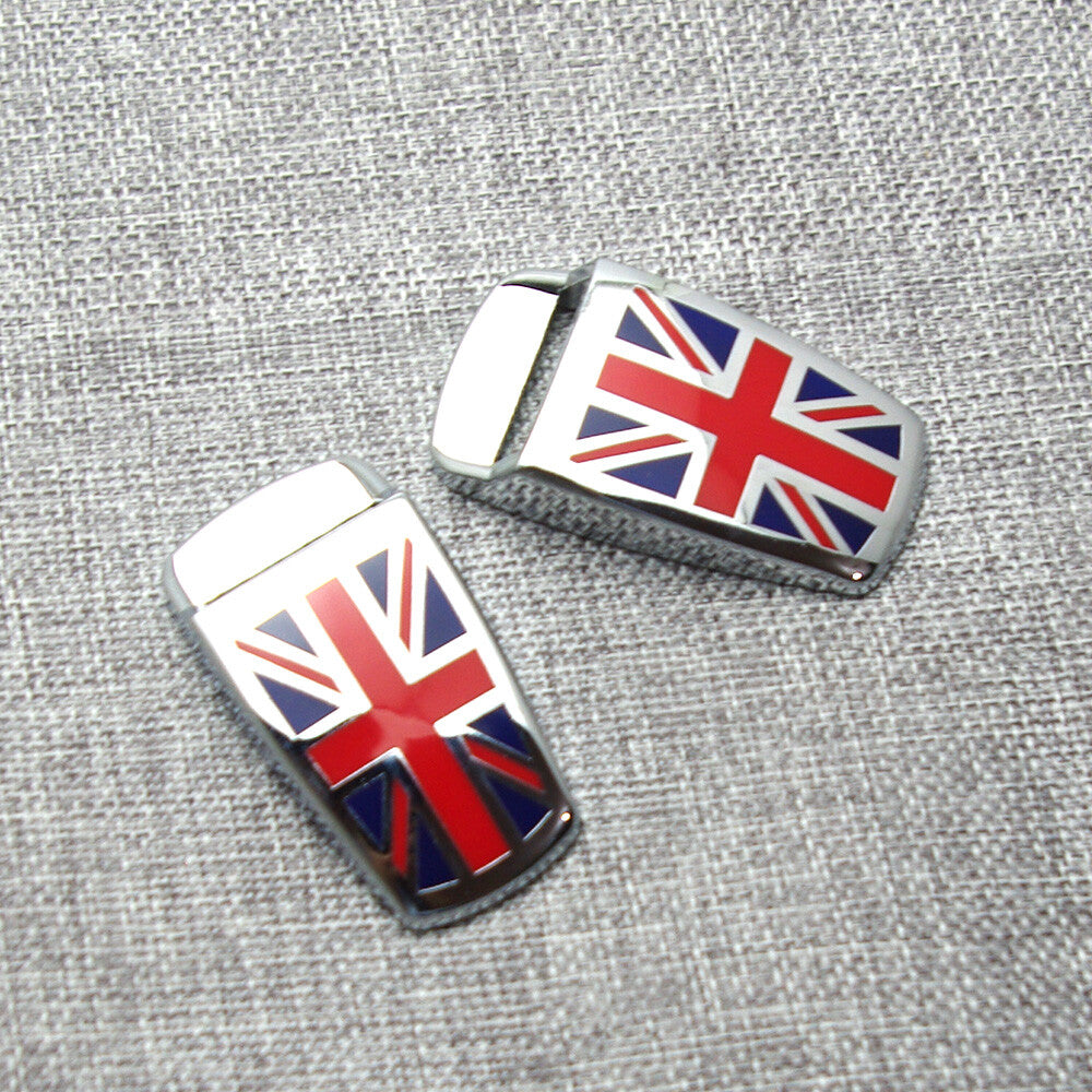 2PCS Union Jack Windshield Washer Spray Nozzle for Mini Cooper Coopers Clubman