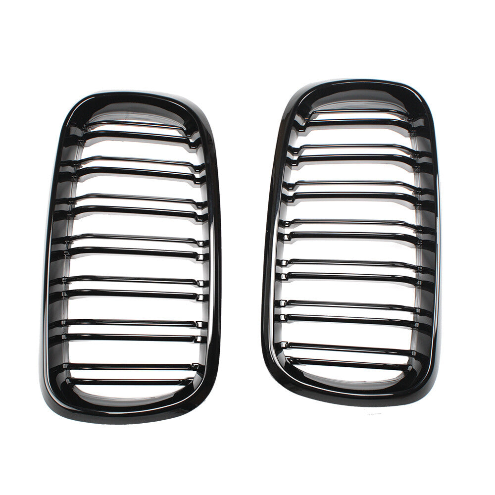 2Pcs Front Bumper Kidney Grilles Black For X6 F16 2014 2015 2016 2017 2018