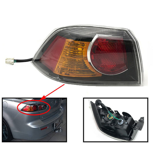 Left Driver Side 8330A621 Tail Light Lamp For 09-15 for Mitsubishi LANCER 2.0L2.4L