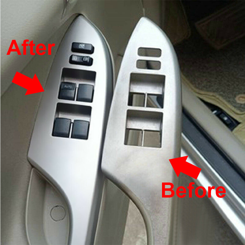 Left Front Master Window Switch Bezel Control Cover for Toyota for Corolla 2009-2013