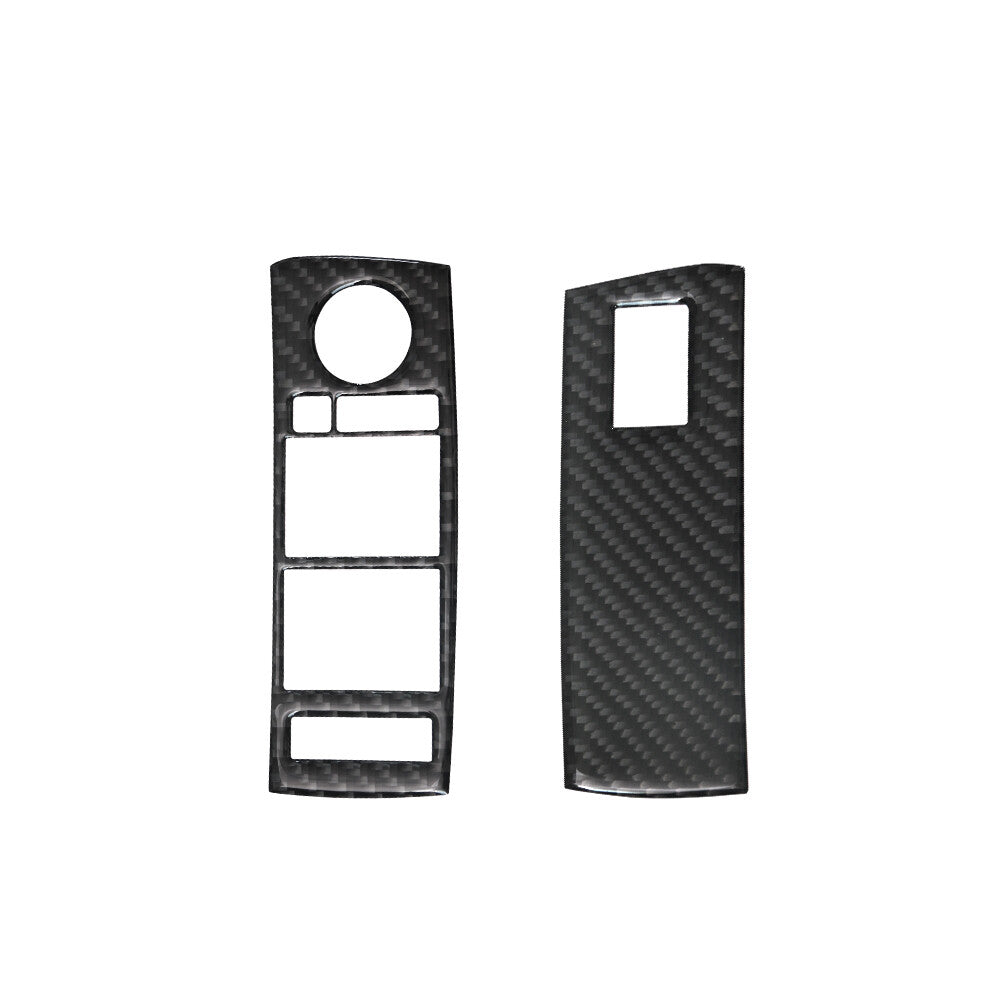 4X Carbon Fiber Window Regulator Panel Trim Type A for BMW X5 2000-2006
