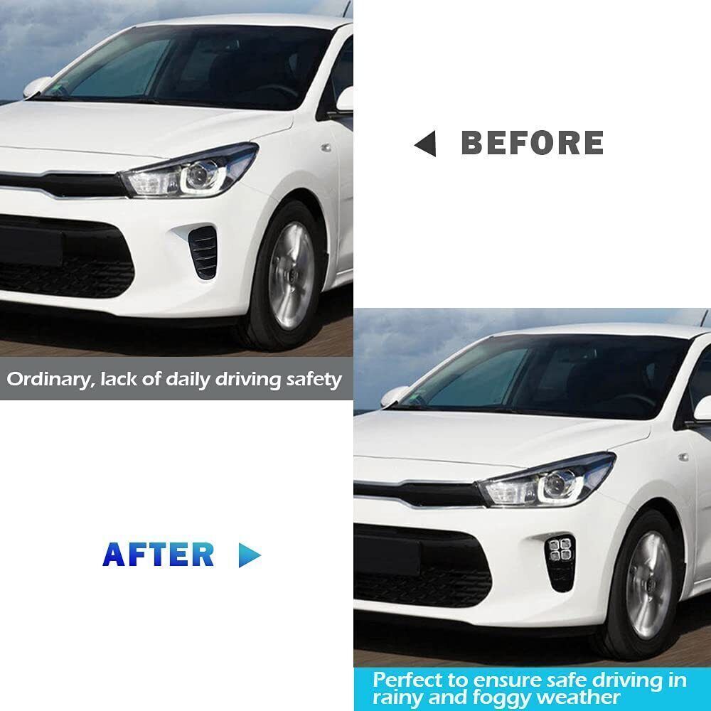 for KIA Rio 18-20 Front Bumper Fog Light Daytime Running Light Turn Signal Light