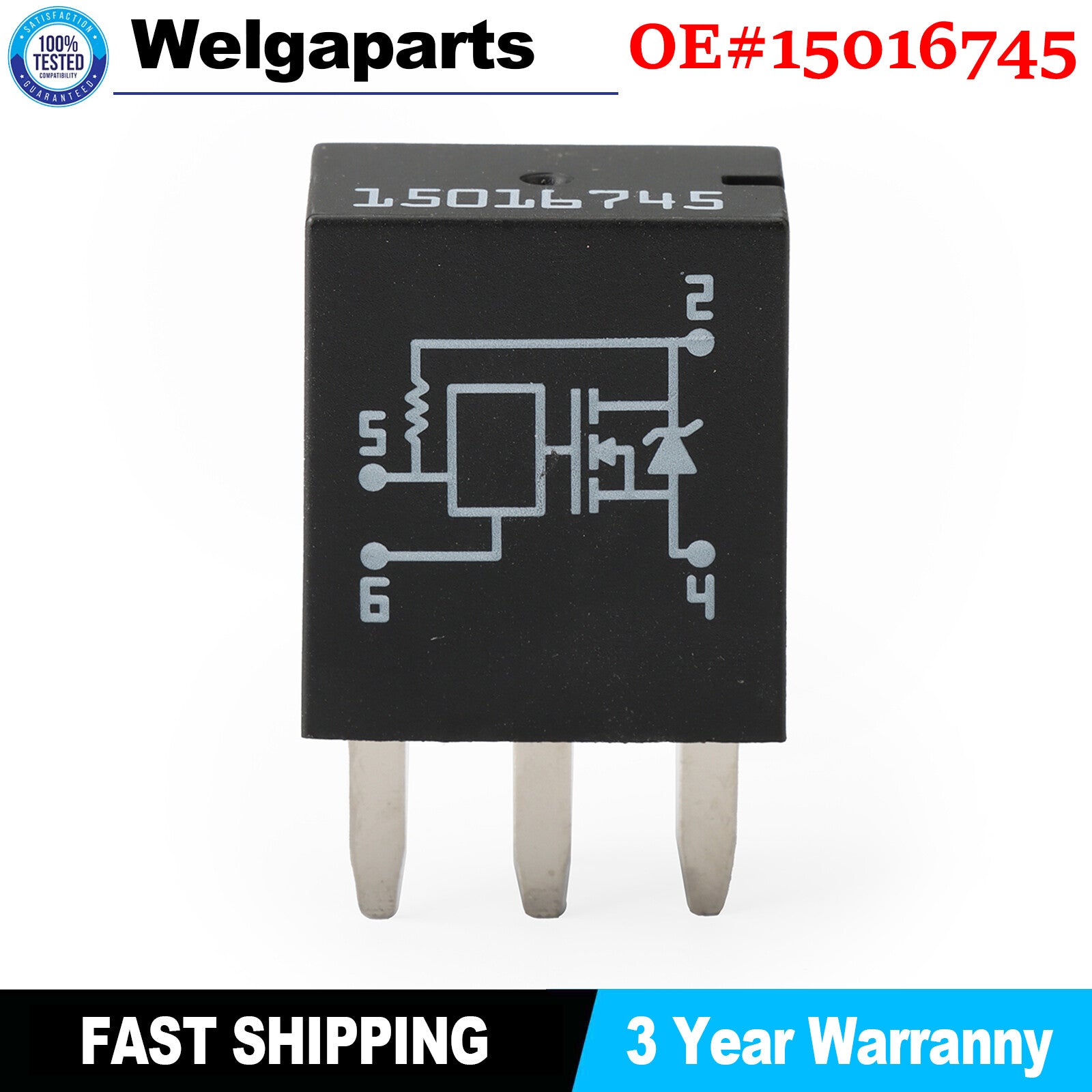 15016745 13506836 For Trailblazer for Buick for GMC Fuse Module 4Pin Headlight A/C Relay