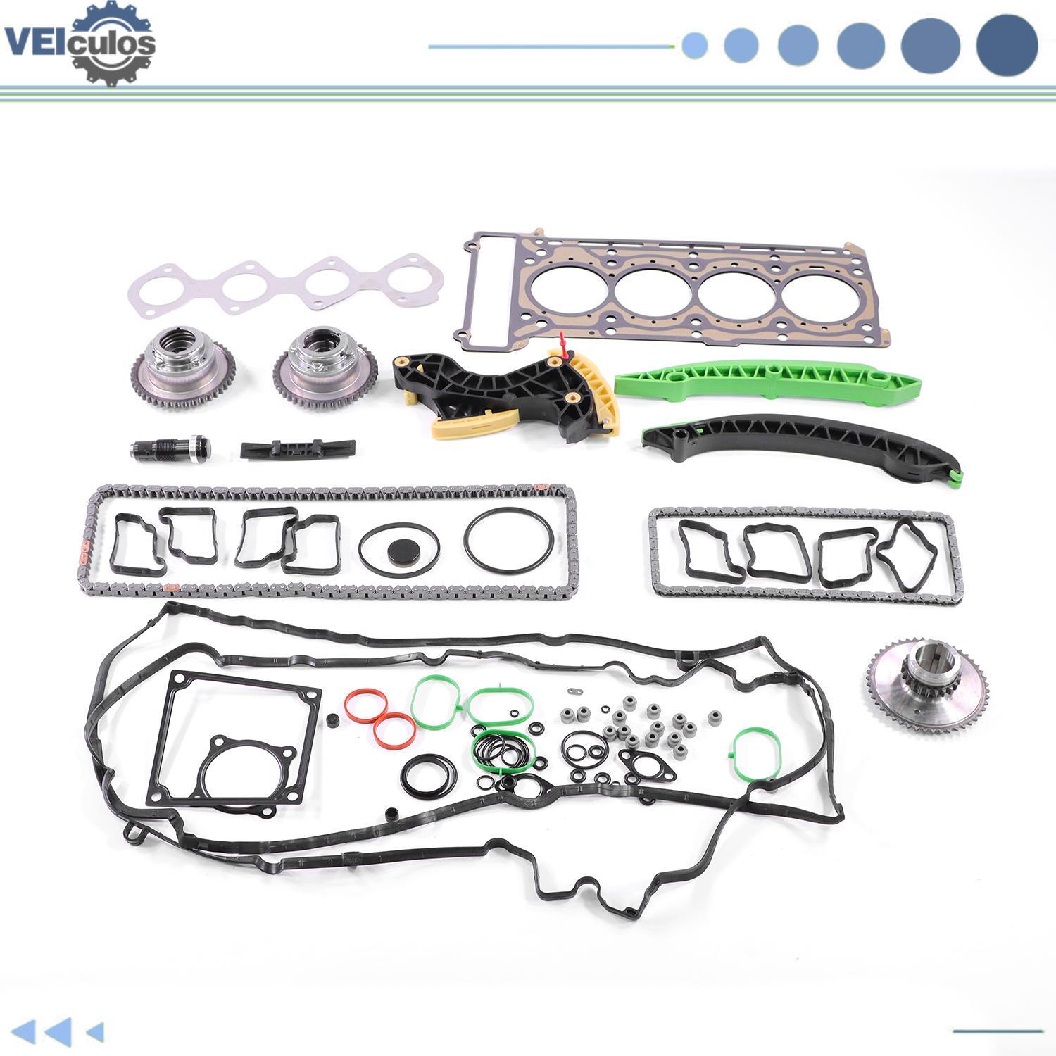 Timing Chain Kit  Camshaft Gears  Tensioner for Mercedes-Benz C250 SLK250 1.8L