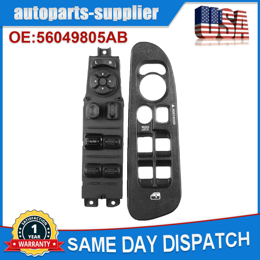 Driver's side door and window control panel and baffle suitable for Dodge for Ram 1500 2500 3500