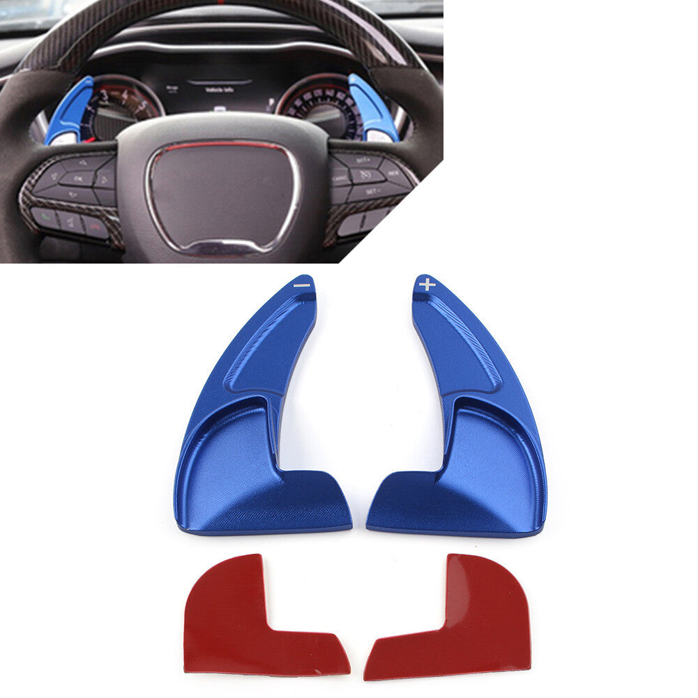 Blue Steering Wheel Paddle Shifter Extension for Dodge for Jeep for Chrysler