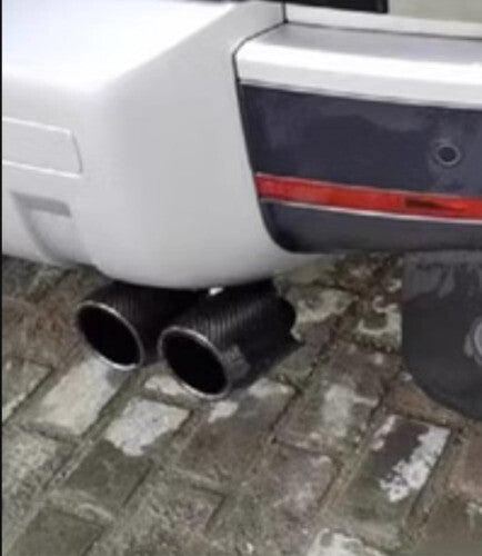 Exhaust Muffler Carbon Fiber Steel Rear Tail for Land Rover for Defender 2020-2023