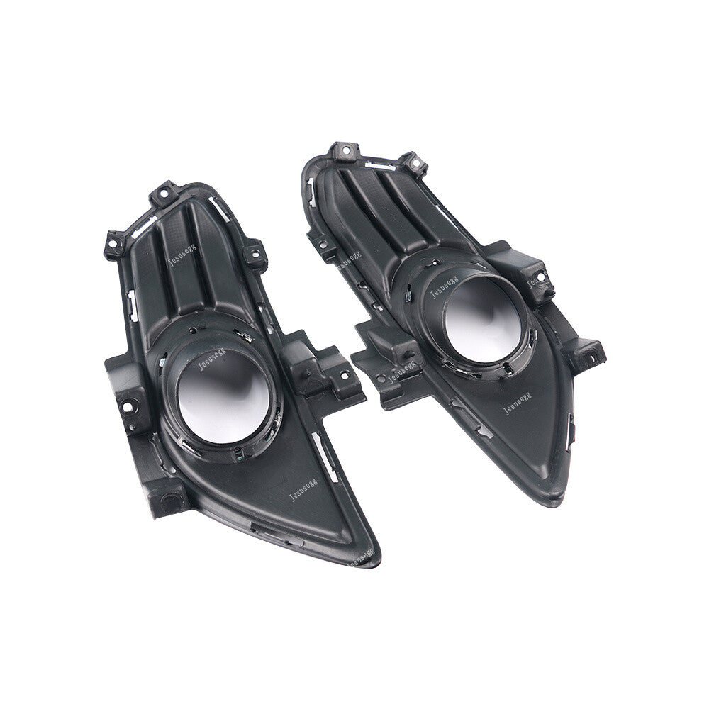 Pair Chrome Front Left Right Bumper Fog Lamp Grille Fits for Ford Fusion 2013-2016