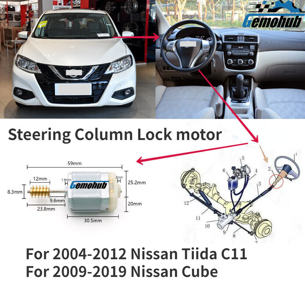 48700-1NC0A Steering Column Lock Motor Repair for 2011-2013 for Infiniti M56 M37