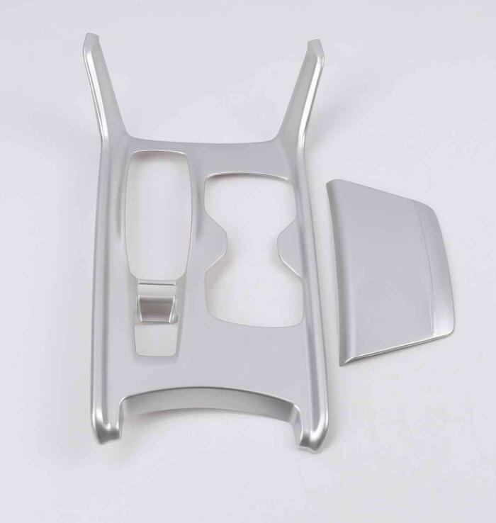for Honda Accord 2018-2022 Silver ABS Center Console Gear Shift Panel Trim 2Pcs
