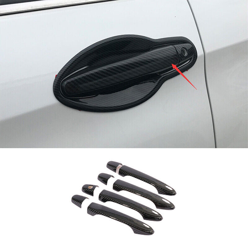 for Honda CR-V CRV 2012-2016 Outer Side Door Handle Cover Trims Carbon Color New