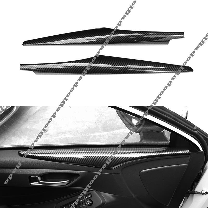 for Toyota for Avalon 2019-2022 Carbon Fiber Interior Door Panel Molding Cover Trim