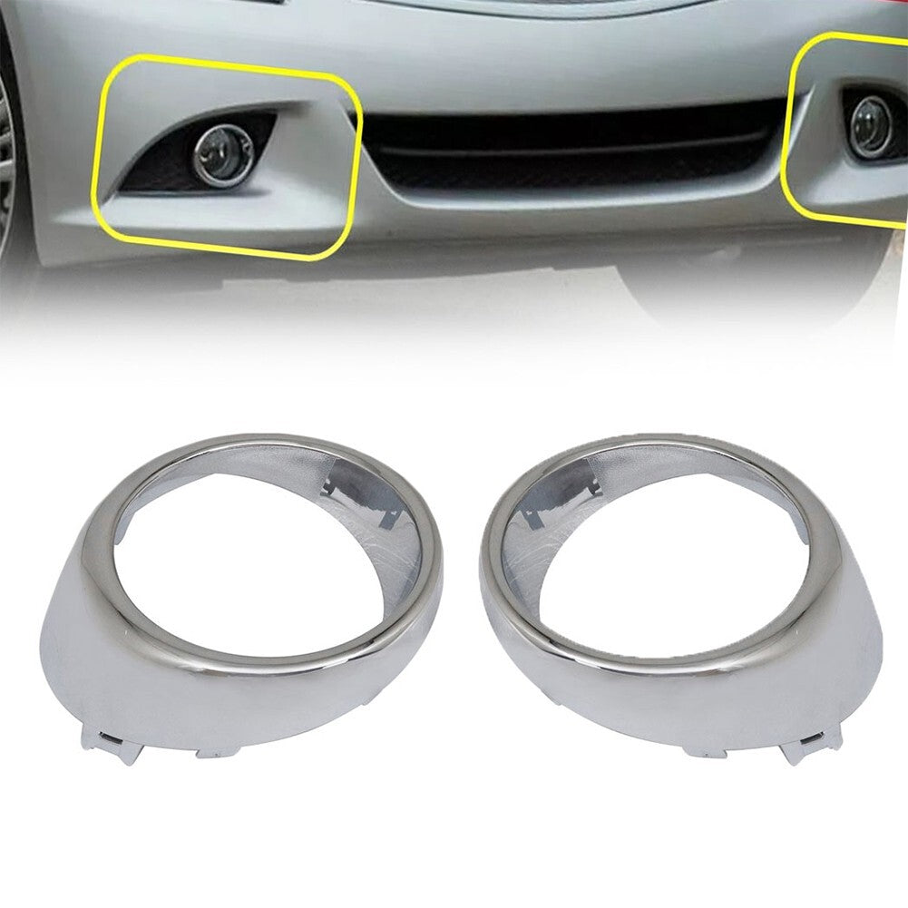 Pair Front Fog Light Bezel Trim 62256-1MS2A for Infiniti For G25 For G37 Sport