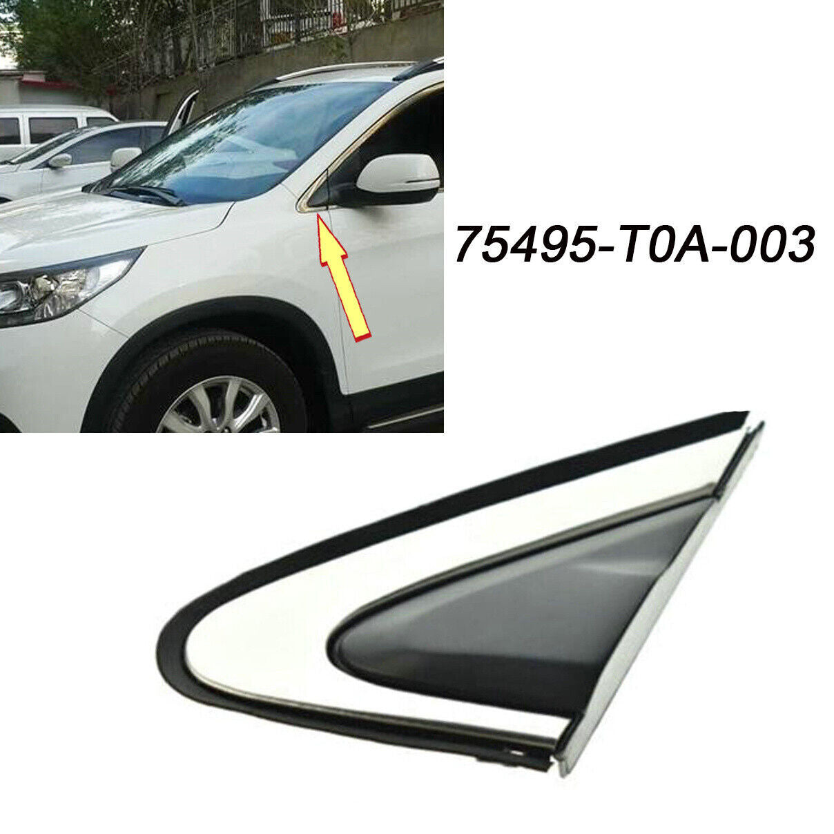 for Honda CR-V 2012-2016 OE Left Mirror Corner Triangle Cover Pillar replace kit