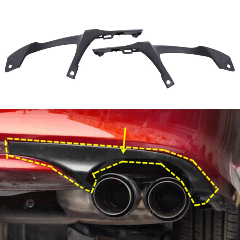 2x for Honda for Civic 2021 2022 Exhaust Pipe Tail Throat Modified Decoration Cover