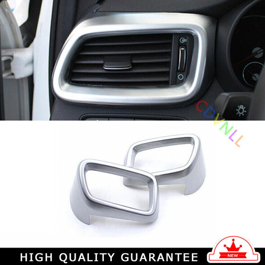 LR AC Air Outlet Vent Cover Trim 2PCS for Kia Sorento DX 2016-2020 Matte Silver