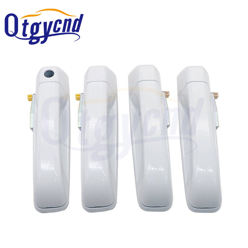 Front and Rear Handle Bright White 4PCS Kit For 2012-2016 2017 2018 for Dodge for Ram