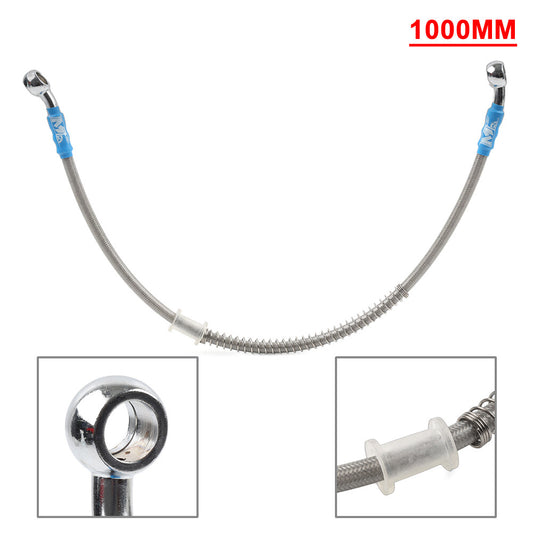 100cm DOT Motorcycle Motorbike Braided Steel Brake Clutch Oil Hose Line Pipe