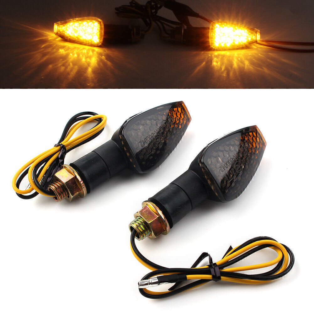 Black Universal Fit for Mini 14 LED Motorcycle Turn Signal Light Indicators Blinker