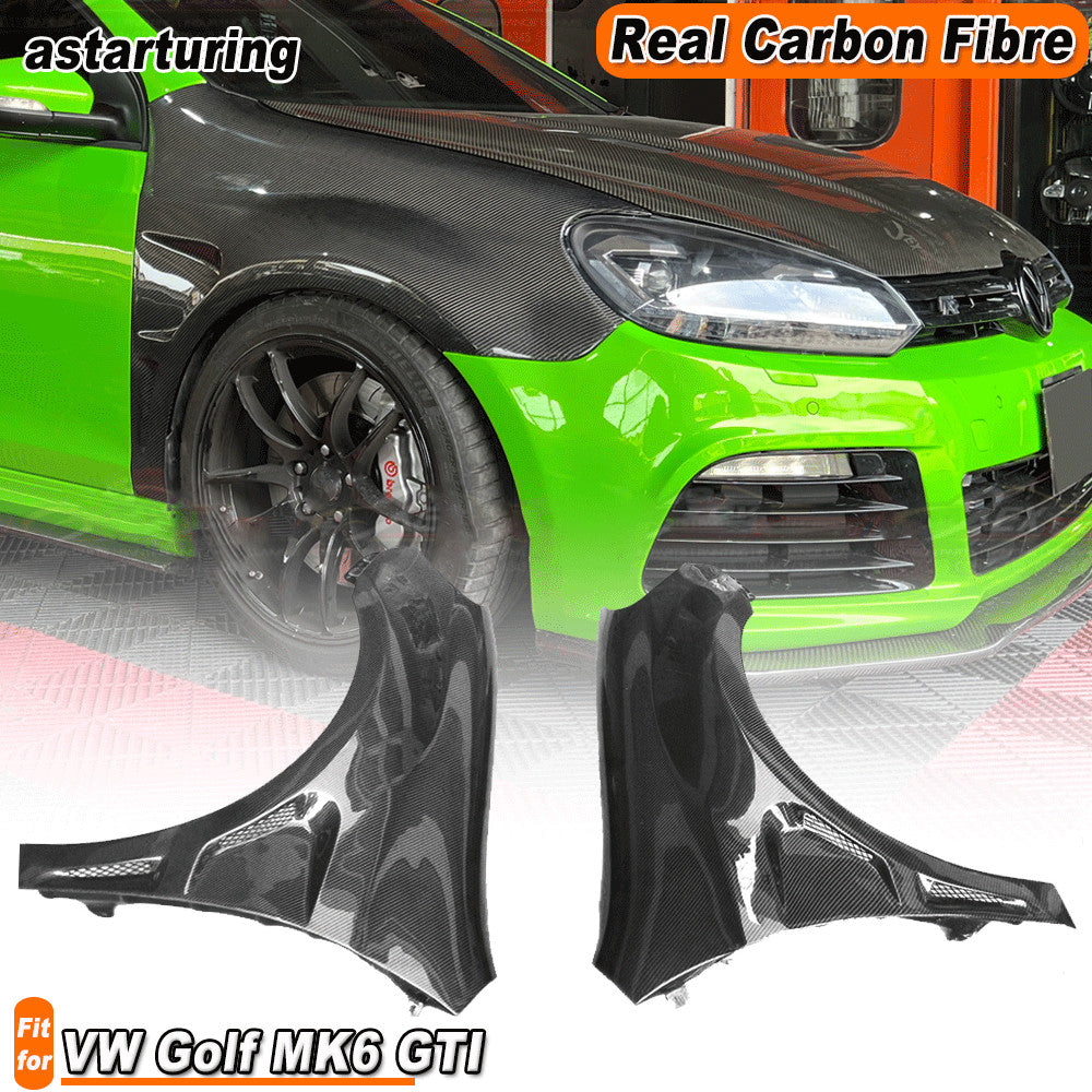 for Volkswagen for VW for Golf MK6 GTI REAL CARBON Side Exterior Side Fender Vent Trims