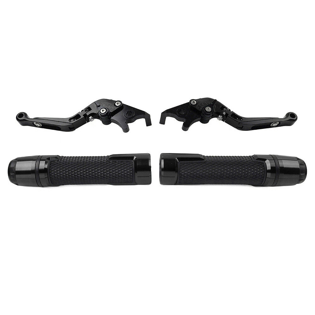 CNC Folding Extendable Brake Clutch Levers Handlebar Grips Sets Fit DAYTONA 675