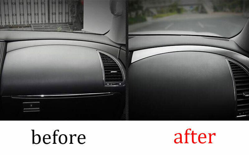 Middle Console Dashboard Strip Trim for Nissan Armada Y62 2017-2020 Matte Silver