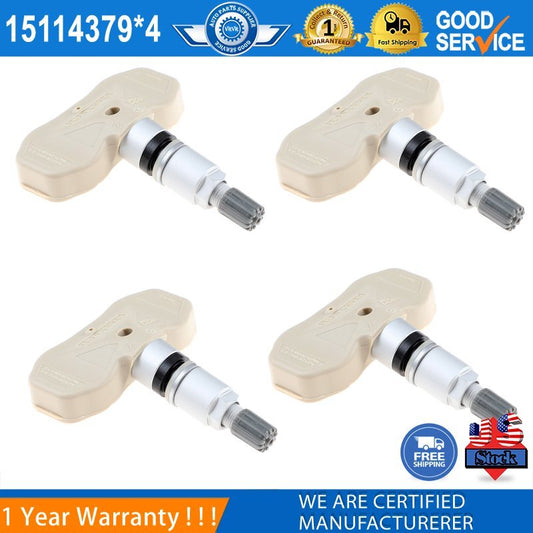 4 TPMS tire pressure sensors 15114379 for Chevrolet Silverado for GMC for Sierra for Yukon