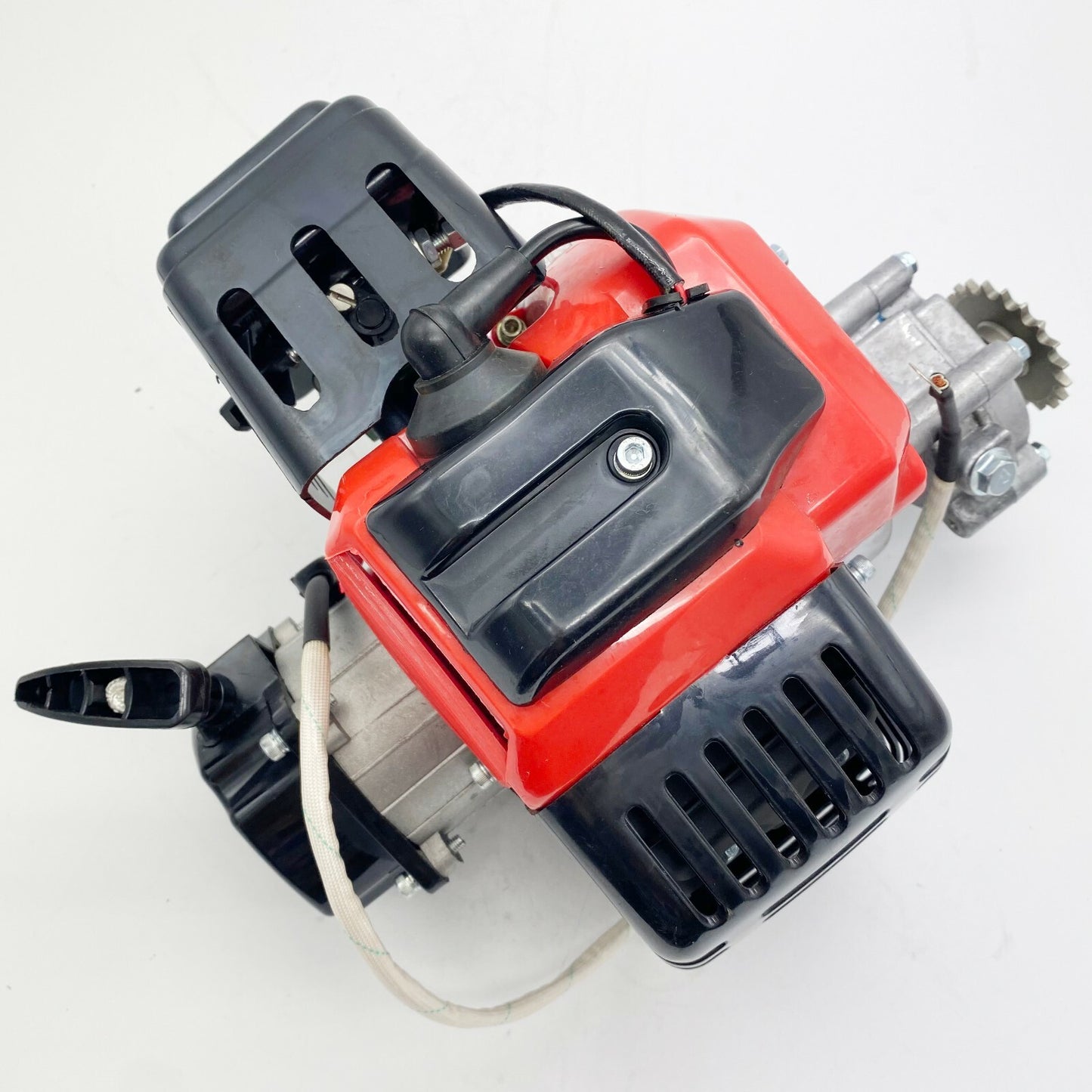 49CC COMPLETE ENGINE 2 STROKE SUPER POCKET BIKE ATV ELECTRIC START RED M EN04R