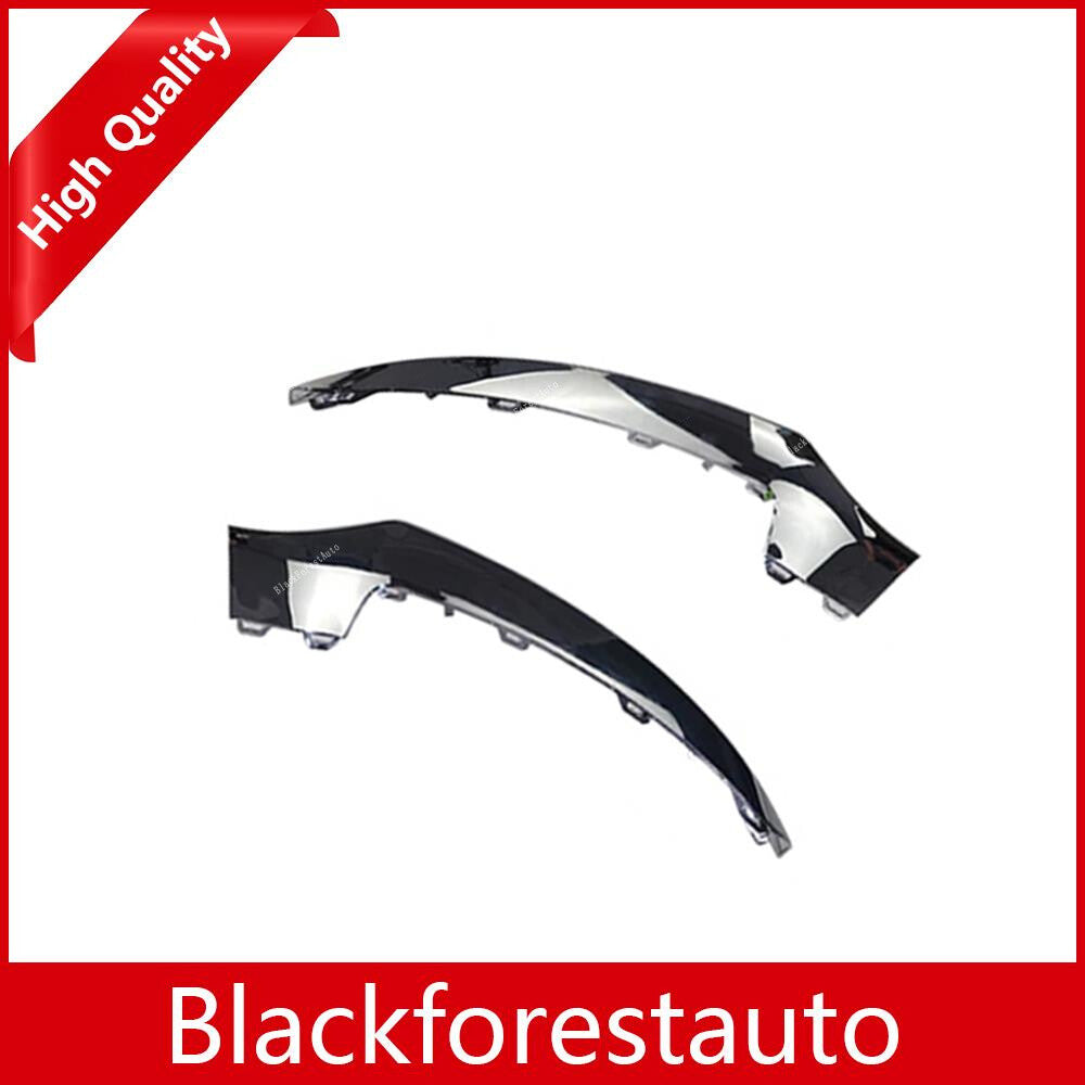 2pcs Fit for Mercedes W207 Front Bumper Right+Left Side lower Chrome Molding