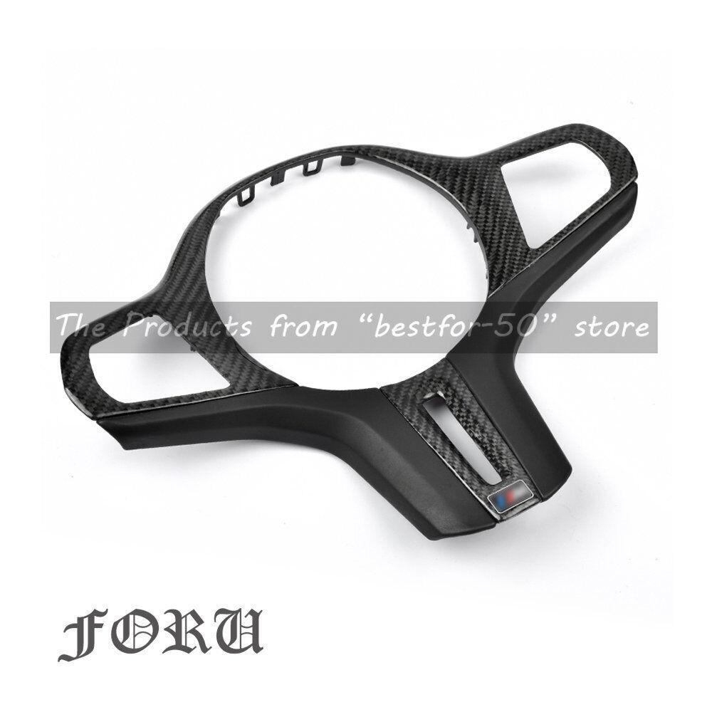 for BMW X6 G06 X6M F96 2020-2022 Carbon Fiber Car Steering Wheel Frame Cover