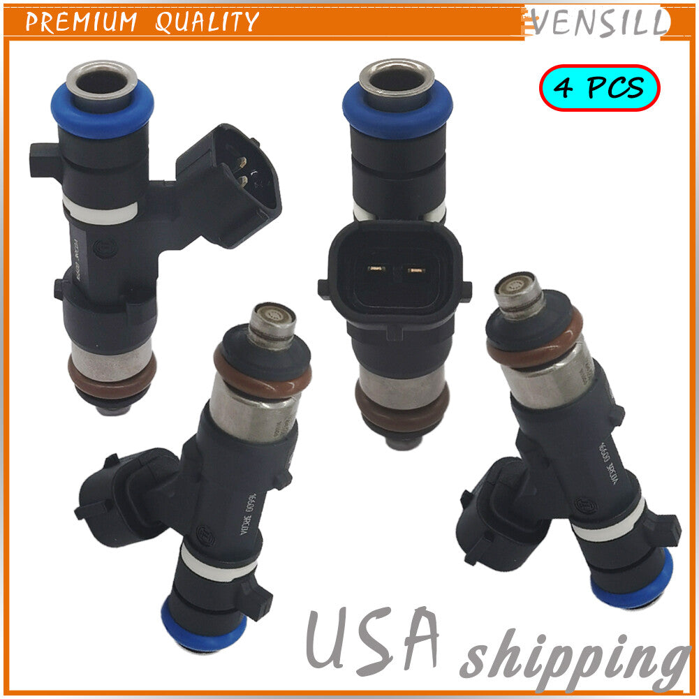 Set of 4 Fuel Injectors for Nissan Sentra 2013-2019 1.8L L4 0280158296 FJ1191